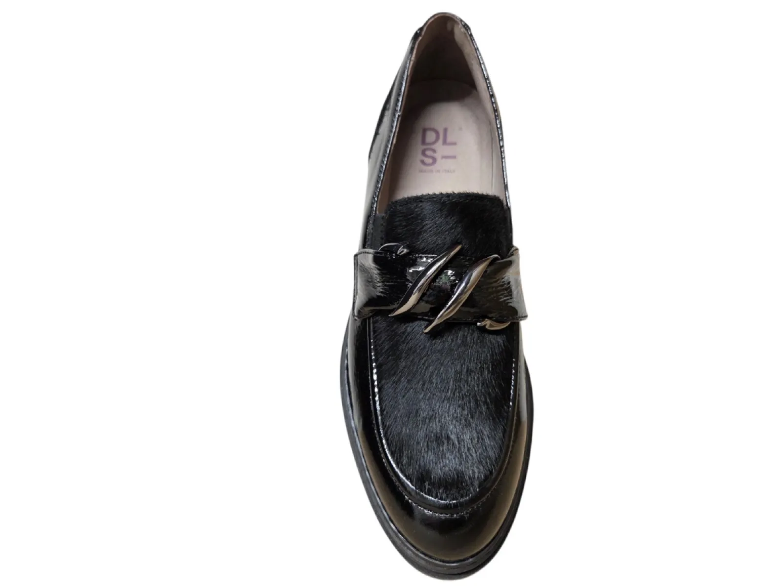 DL Sport DL Sport 6766 934 04K Scillak Nero Instappers Zwart Lak Dames