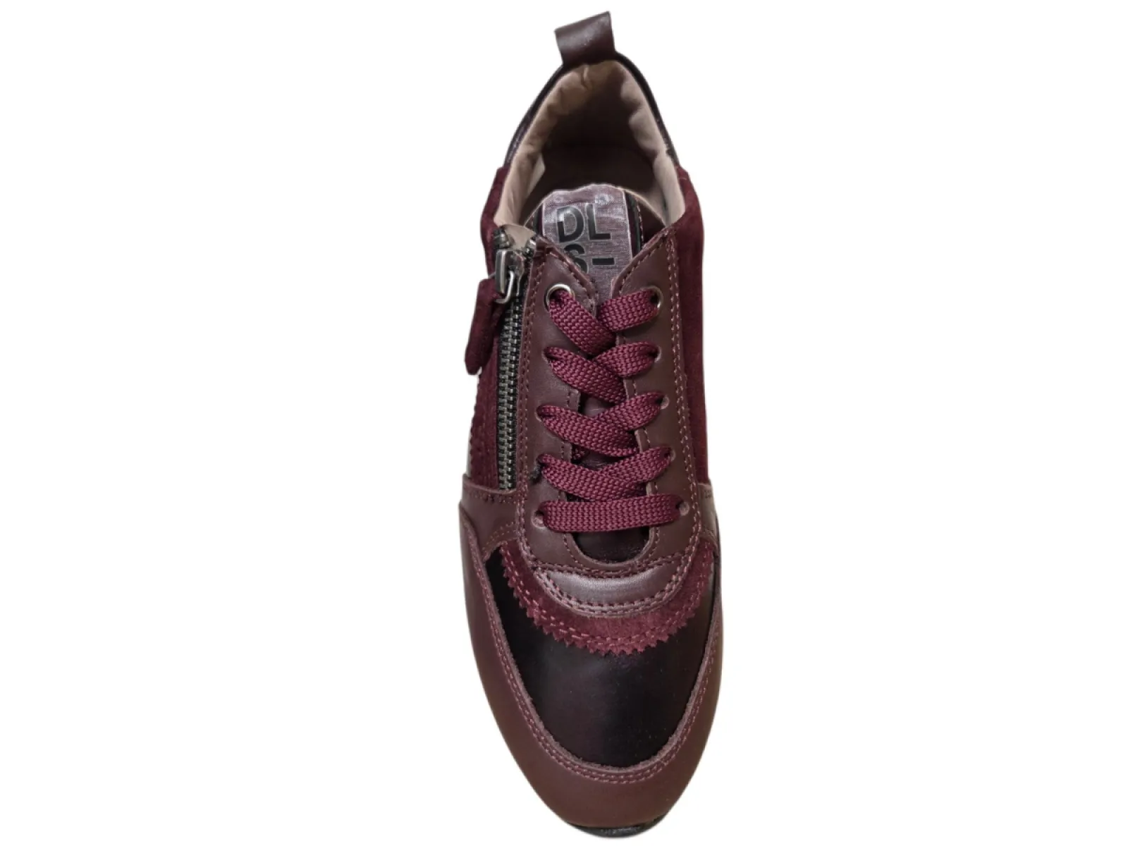 DL Sport DL Sport 7116 944 03 Vitello Vino Sneakers Aubergine Leer Dames