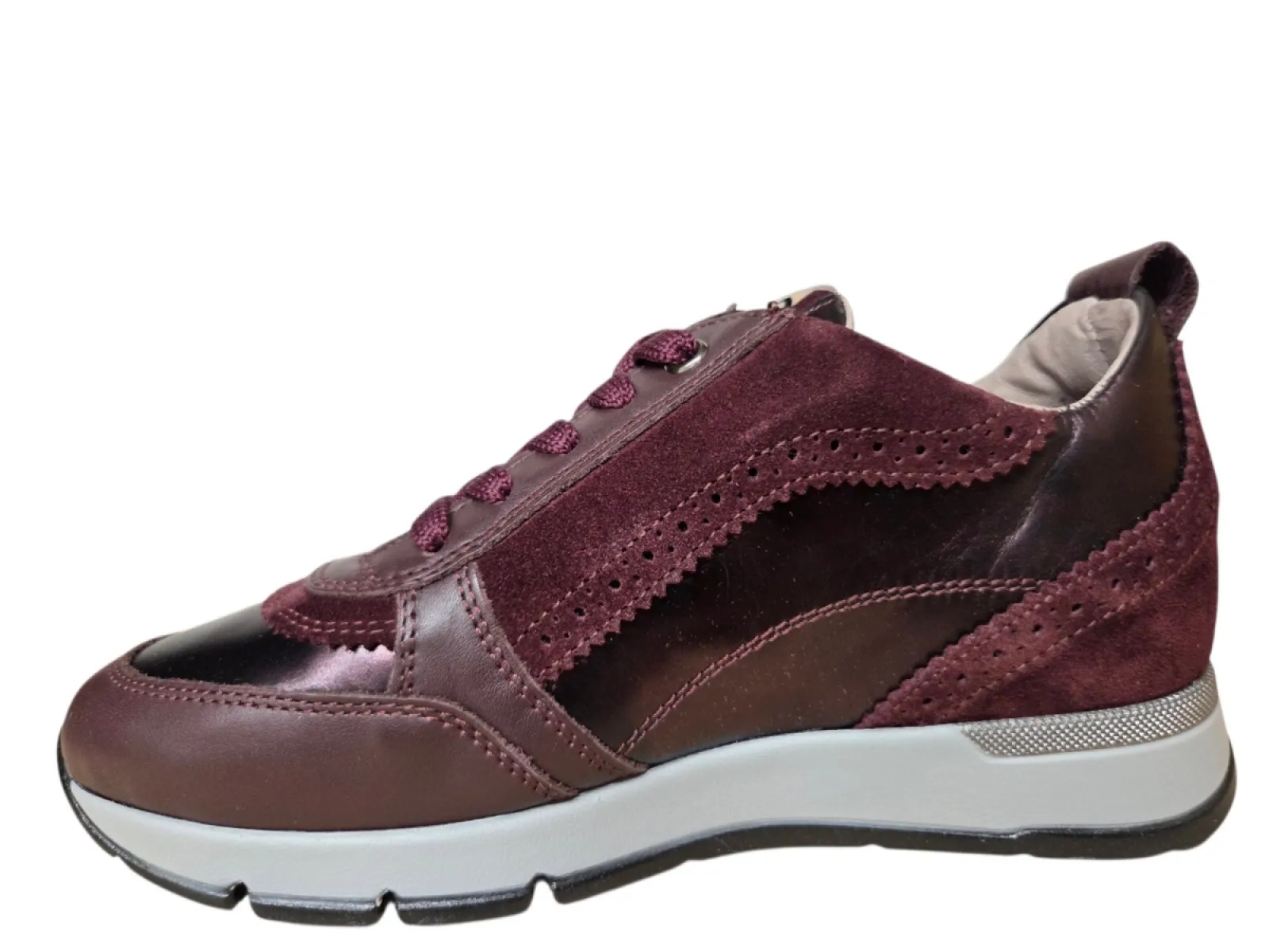 DL Sport DL Sport 7116 944 03 Vitello Vino Sneakers Aubergine Leer Dames