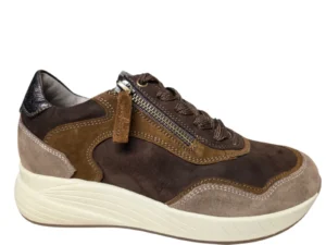 DL Sport DL Sport 7130HK 722 01 Velour Shore Sneakers Bruin Combi Suede Dames