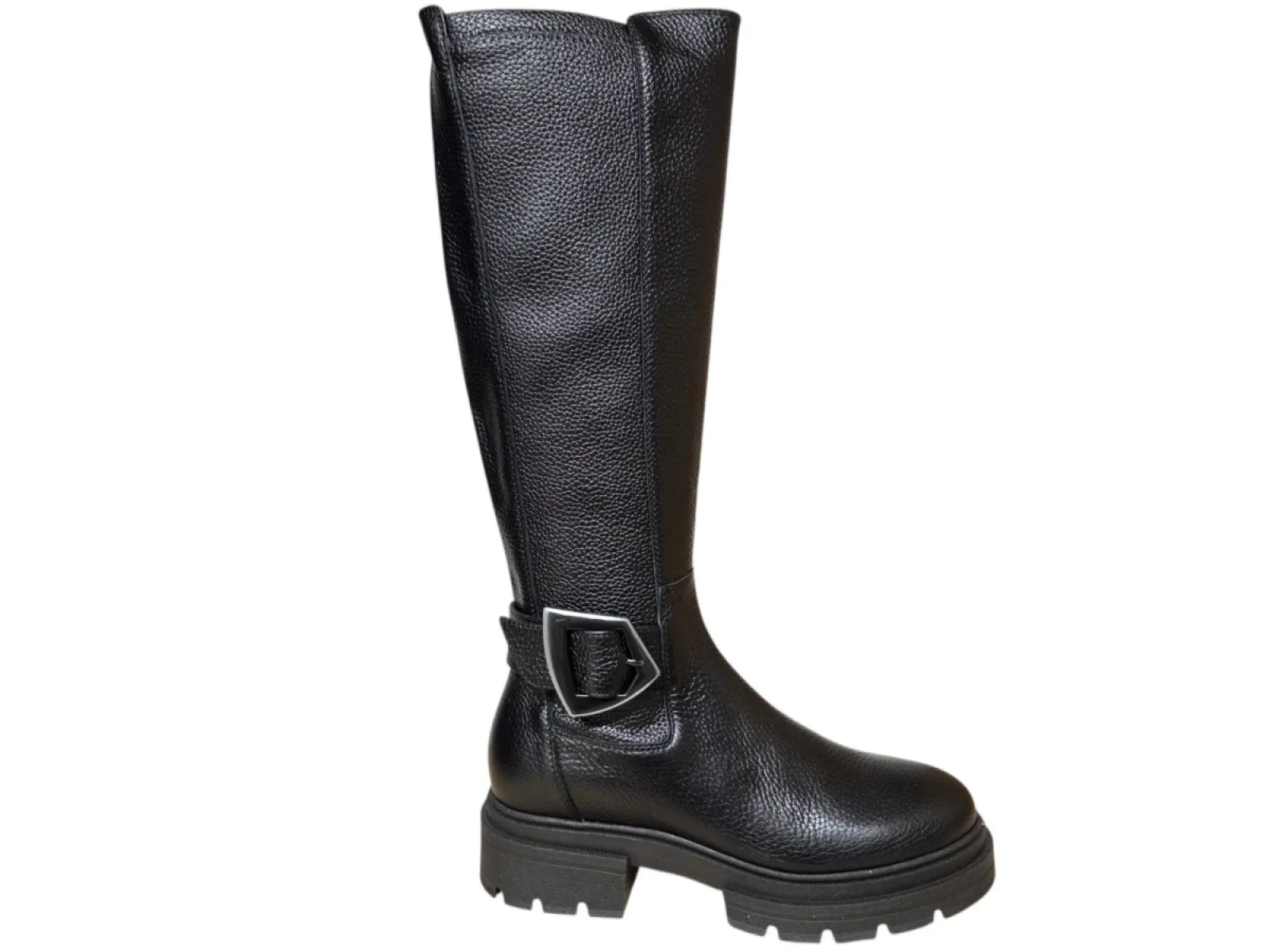 DL Sport DL Sport 7203 964 02 Dollaro Nero Lange Laarzen Zwart Stretch Leer Dames