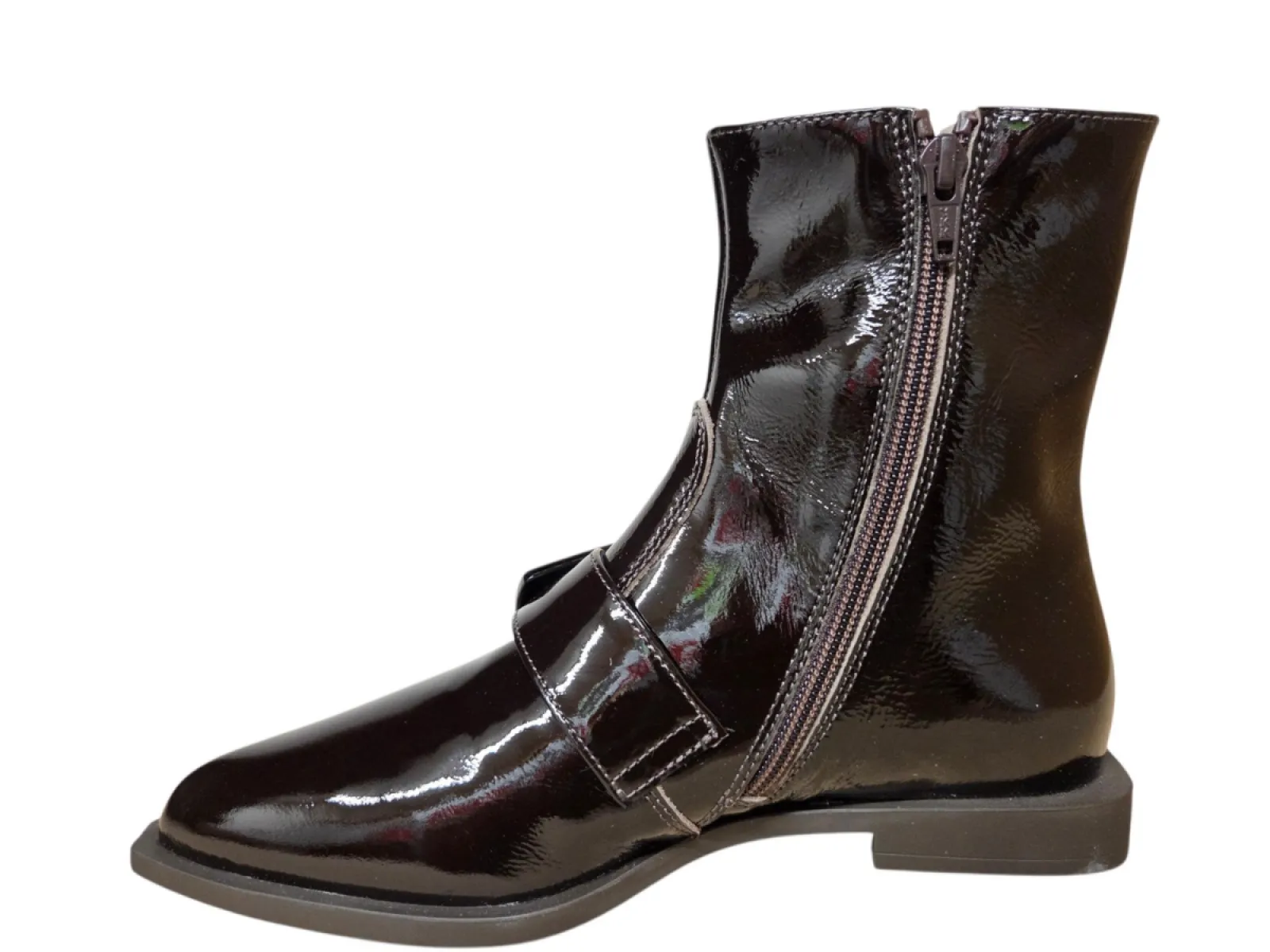 DL Sport DL Sport 7226 712 04 Scillak TDM Enkellaarzen Bruin Lak Dames