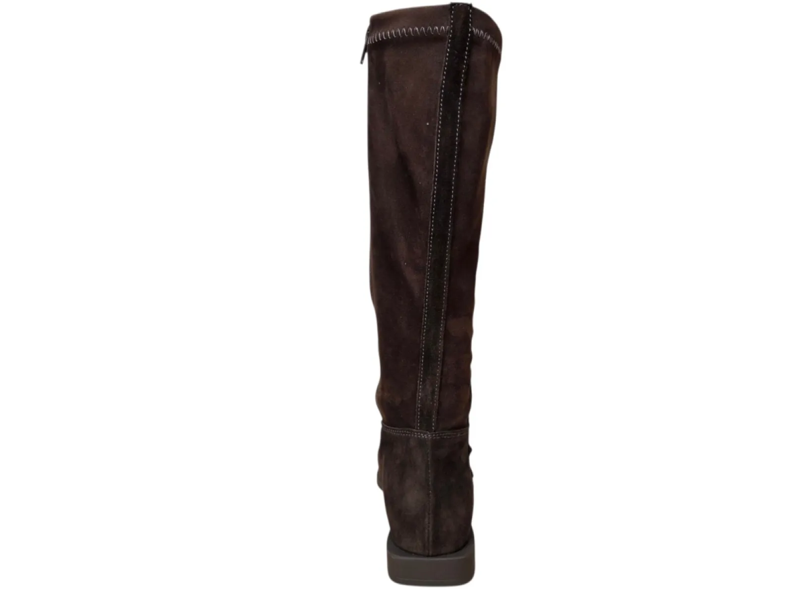 DL Sport DL Sport 7227 712 01 Velour Cacao Lange Laarzen Bruin Suede en Stretch Dames