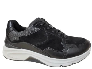 Gabor Gabor 0103.02.001 Rolling Soft Sneakers Zwart Leer Combi Dames