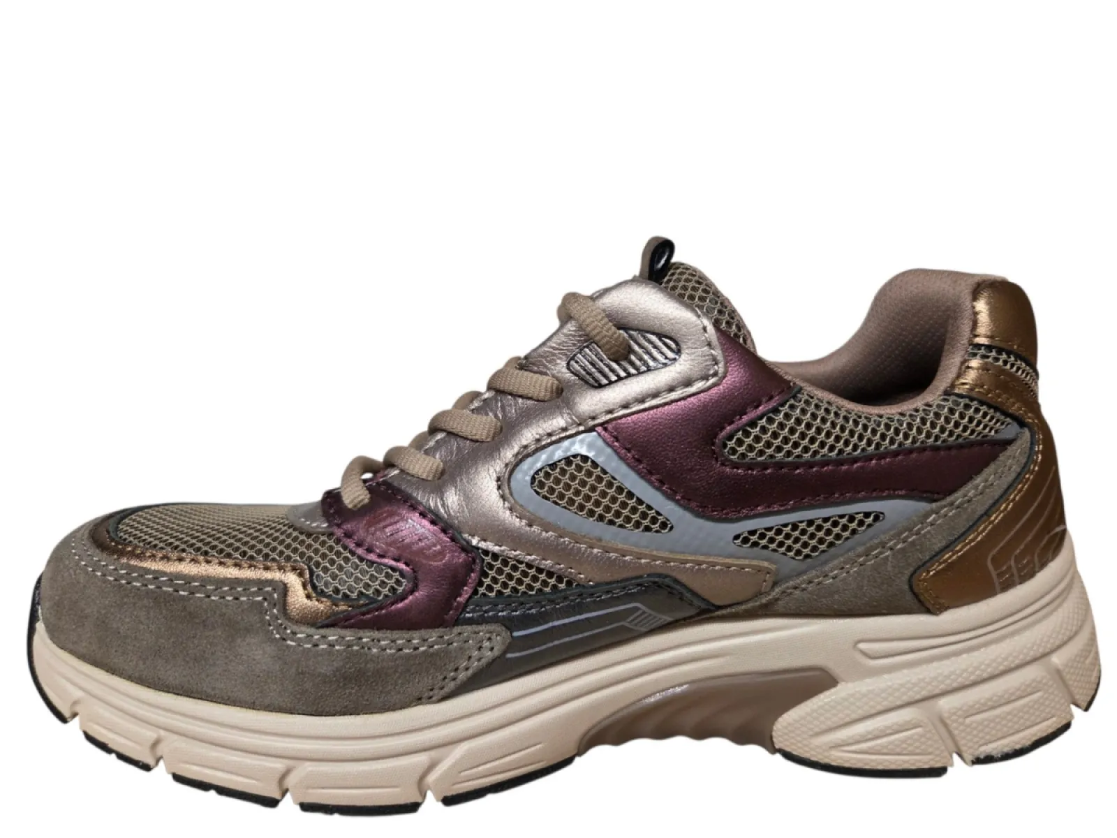 Gabor Gabor 0306.01.003 Rolling Soft Sneakers Bruin Multi Suede Mesh Dames