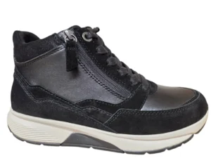 Gabor Gabor 0804.01.001 Rolling Soft Hoge Veterschoenen Zwart Leer en Suede Dames