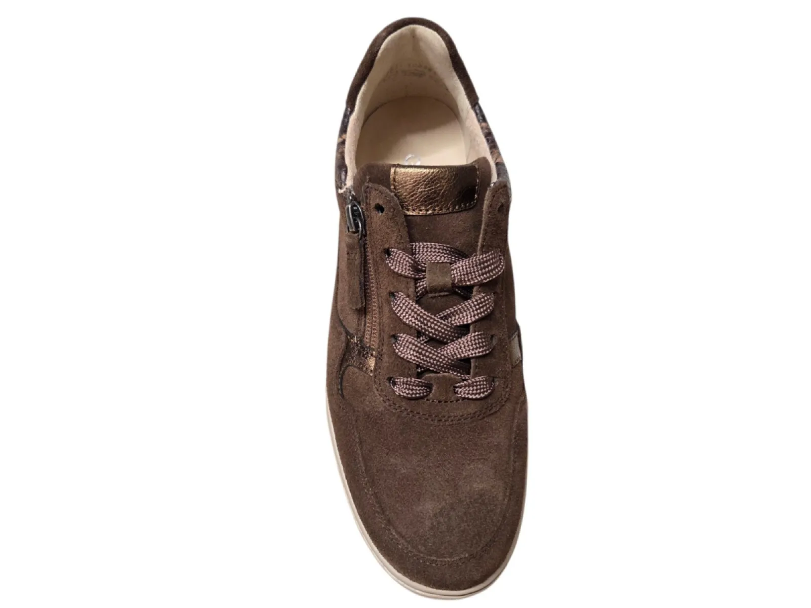 Gabor Gabor 6016.01.001 Sneakers Bruin Suede Dames Breedtemaat K