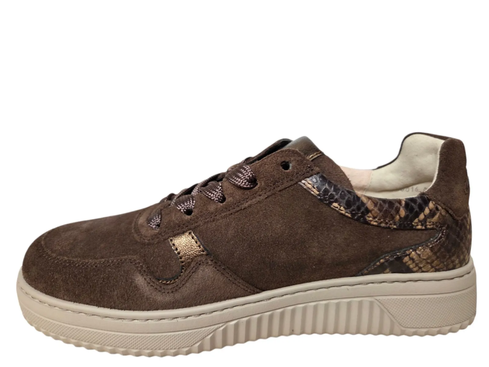 Gabor Gabor 6016.01.001 Sneakers Bruin Suede Dames Breedtemaat K