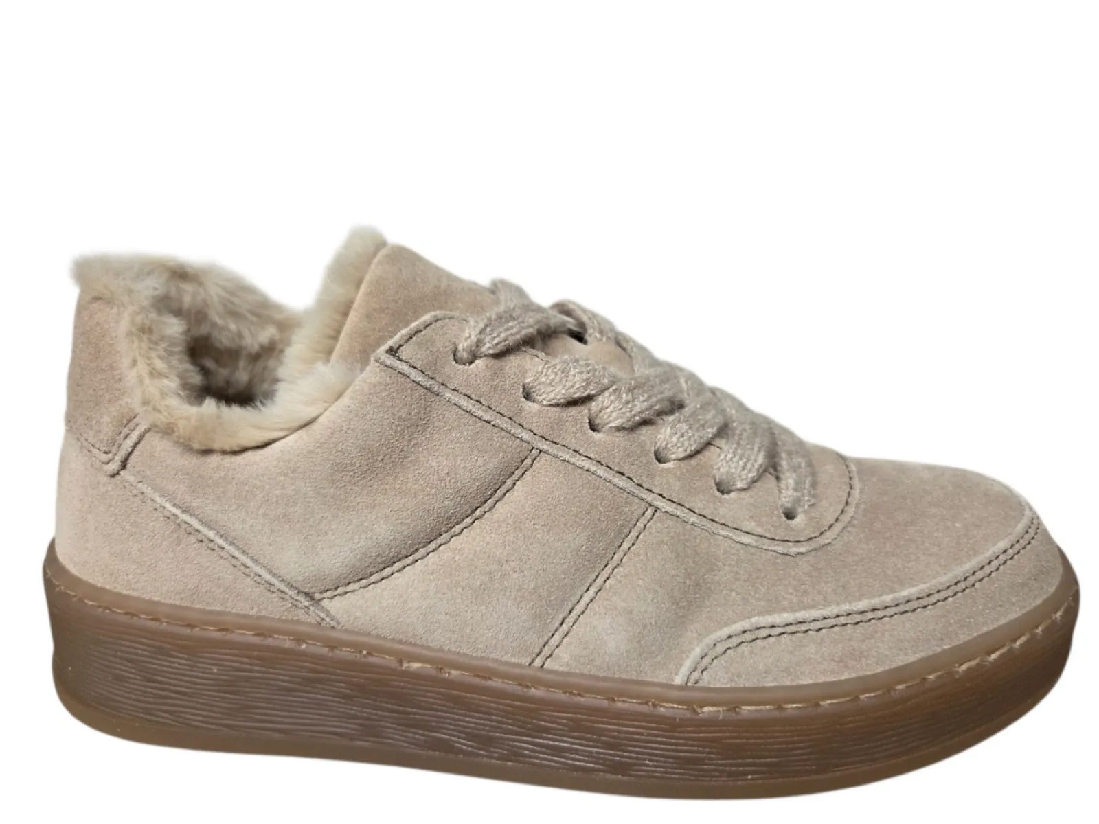Gabor Gabor 6018.02.002 Sneakers Beige Suede Dames