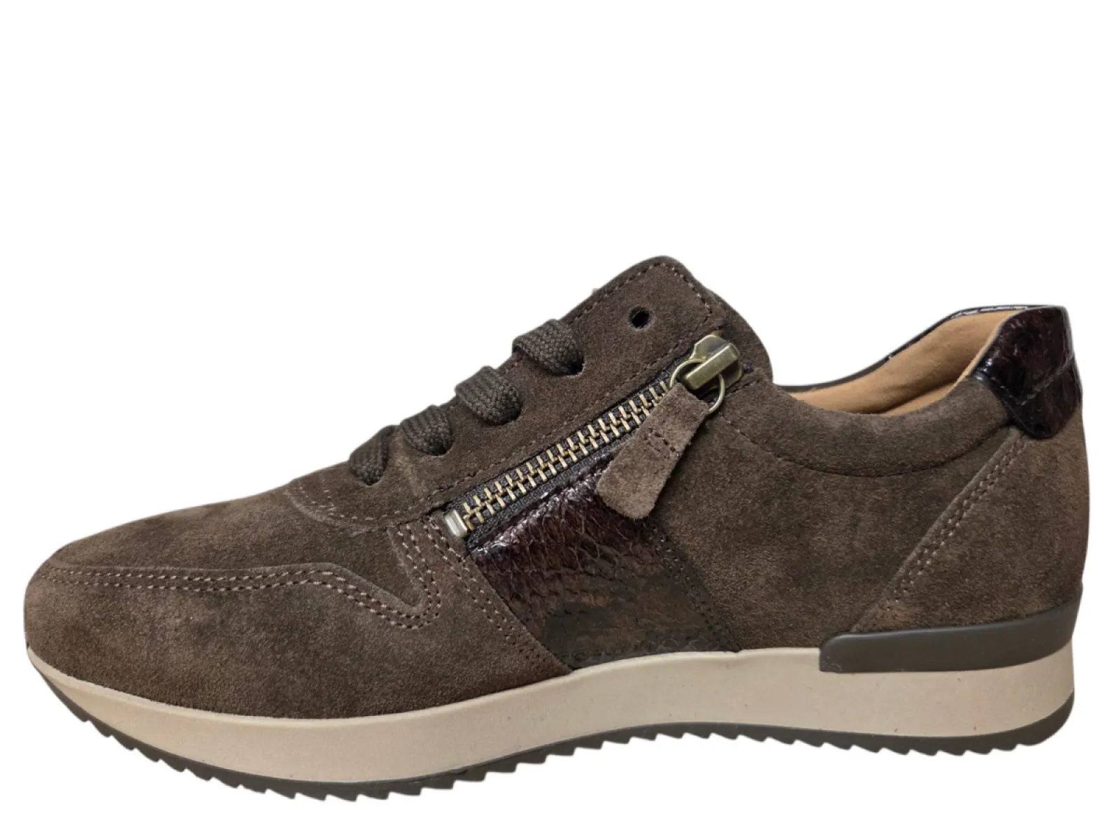 Gabor Gabor 6019.01.007 Sneakers Bruin Suede Dames