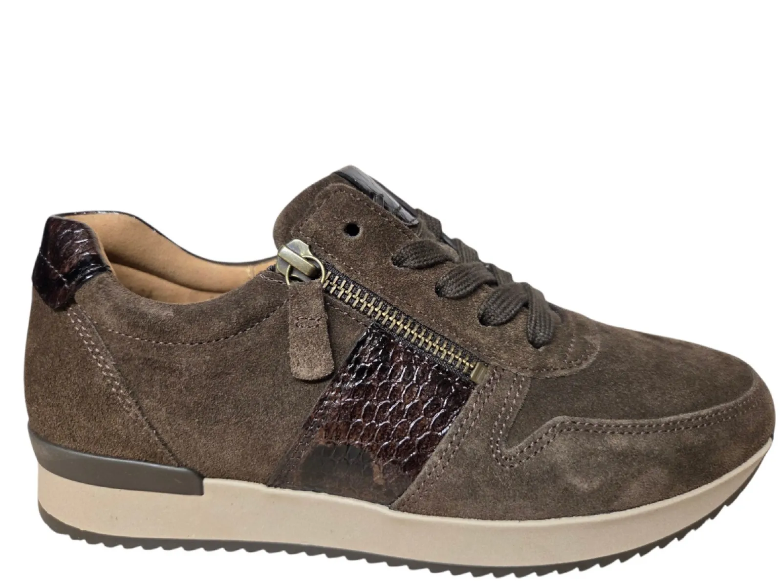 Gabor Gabor 6019.01.007 Sneakers Bruin Suede Dames