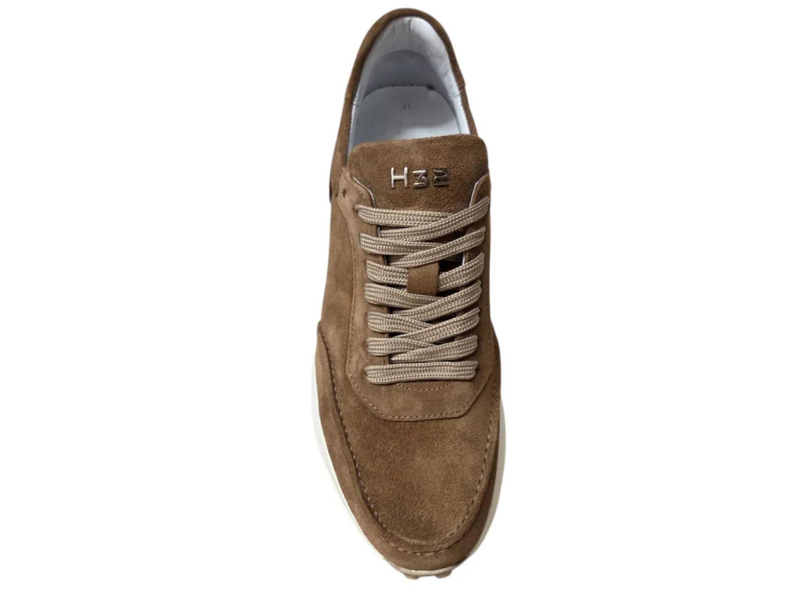 H32 H32 Riccardo Sigaro Suede Sneakers Bruin Suede Heren