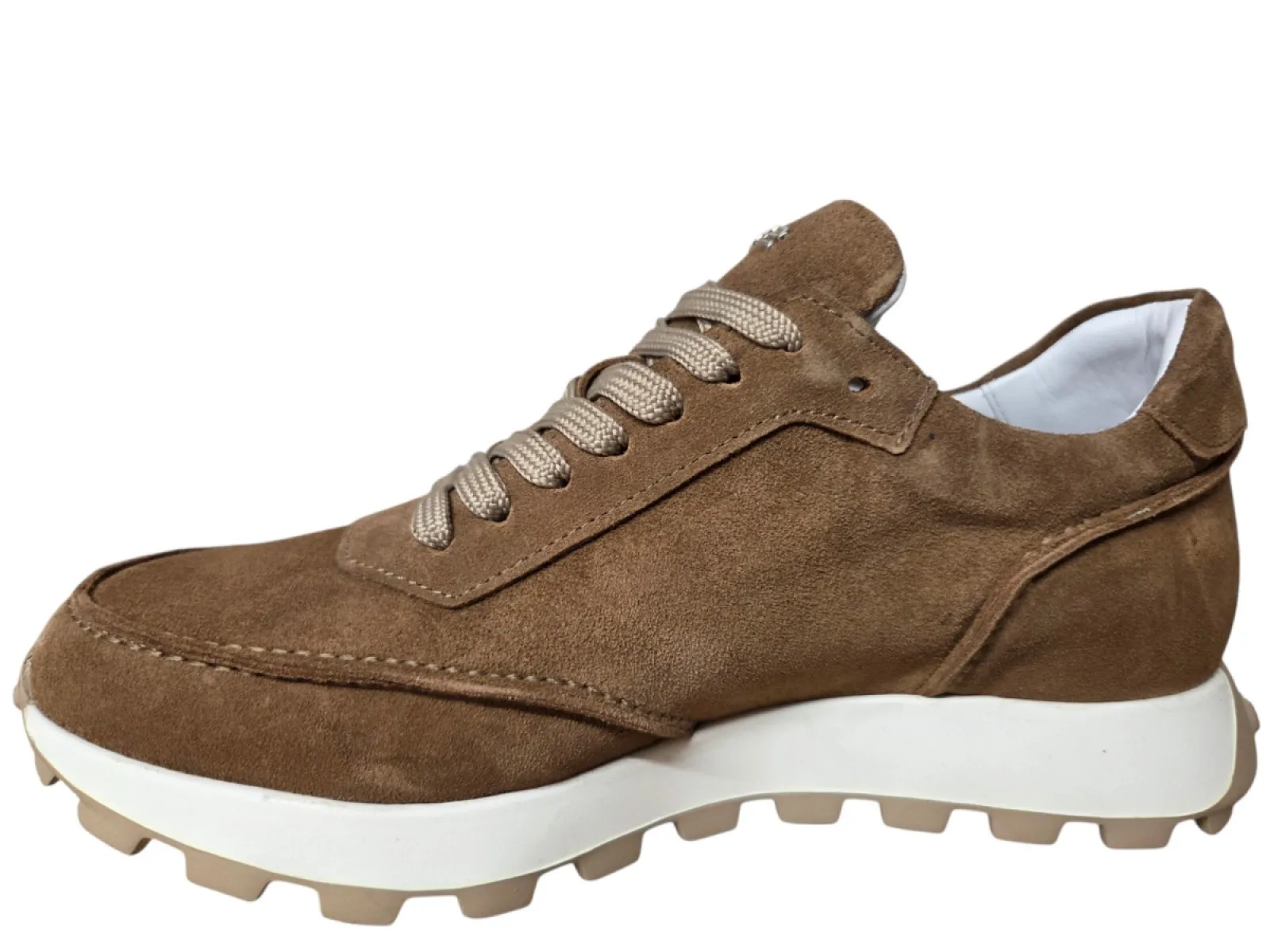 H32 H32 Riccardo Sigaro Suede Sneakers Bruin Suede Heren