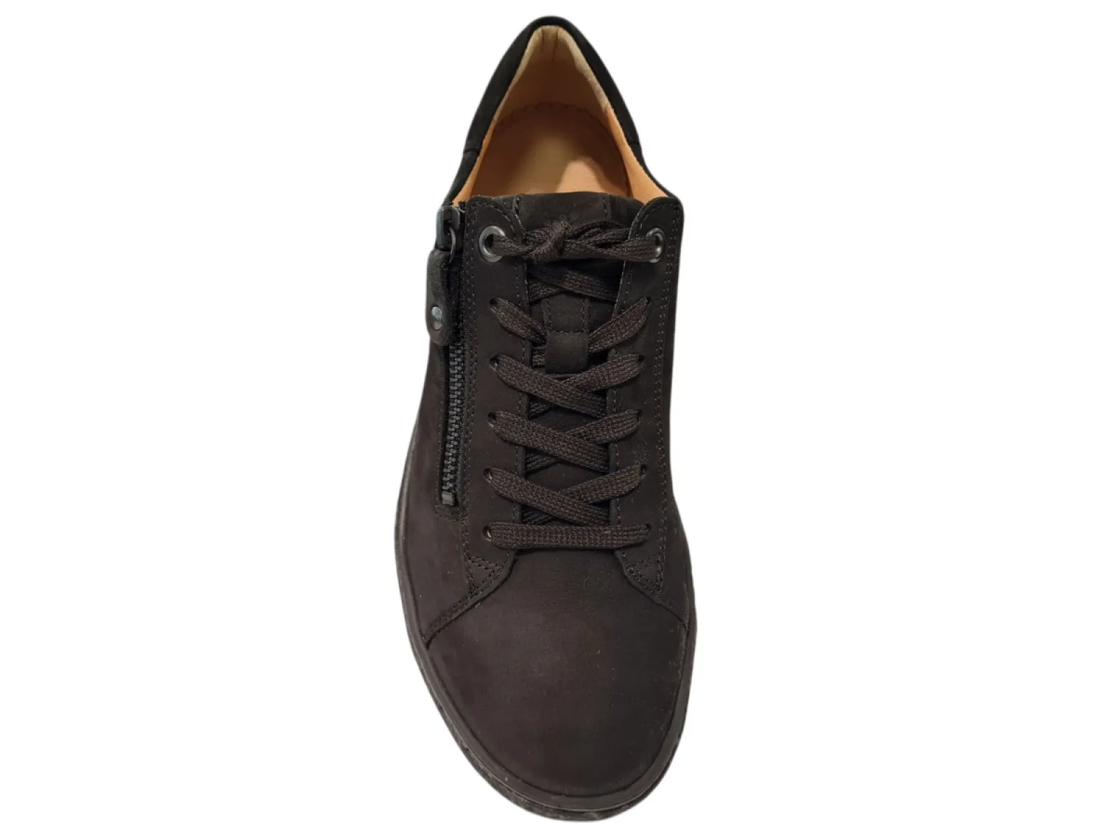 Hartjes Hartjes 162.1405/99 01.01 Sneakers Zwart Suede Dames Breedtemaat H