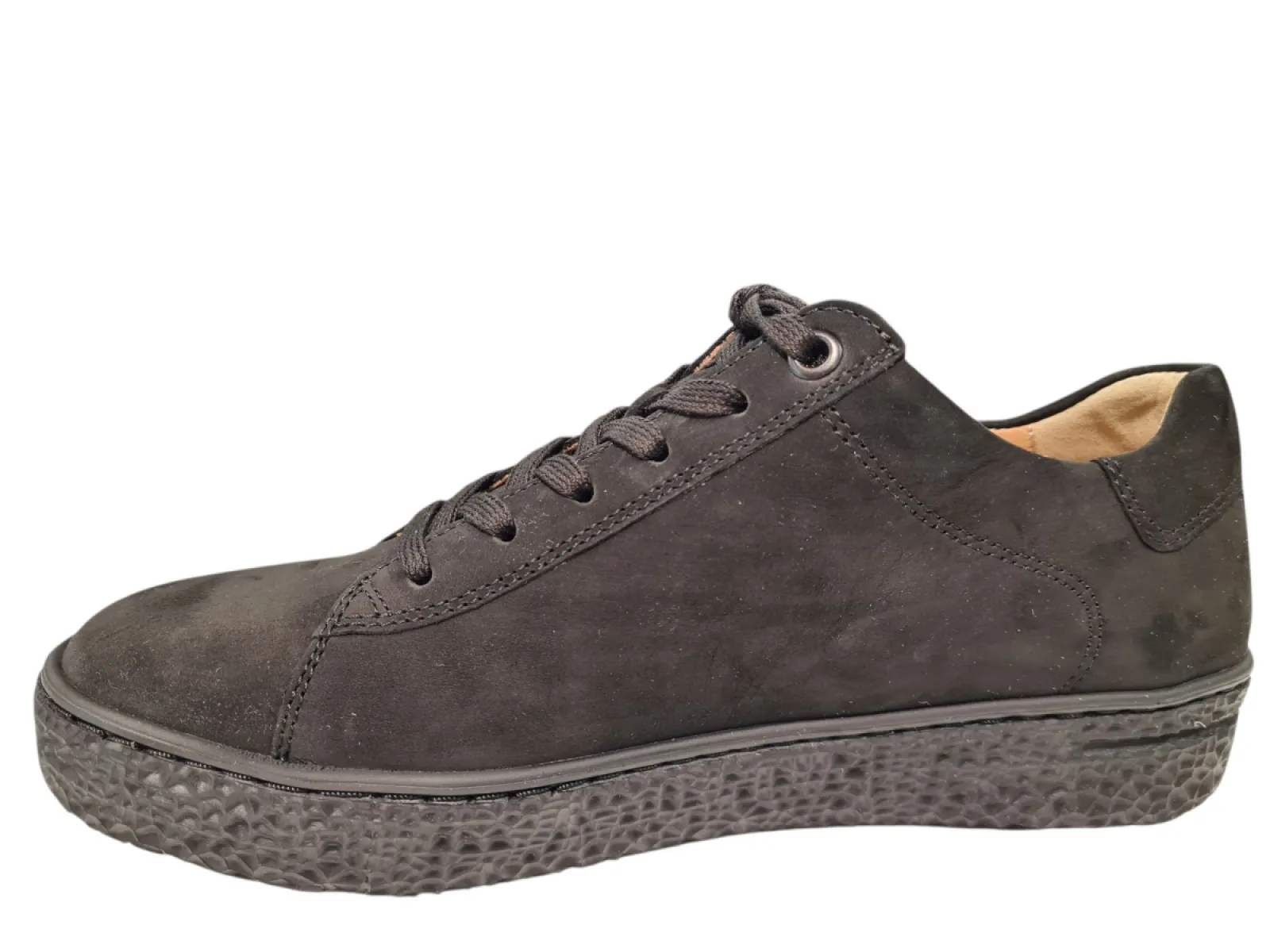 Hartjes Hartjes 162.1405/99 01.01 Sneakers Zwart Suede Dames Breedtemaat H