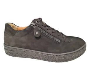 Hartjes Hartjes 162.1405/99 01.01 Sneakers Zwart Suede Dames Breedtemaat H