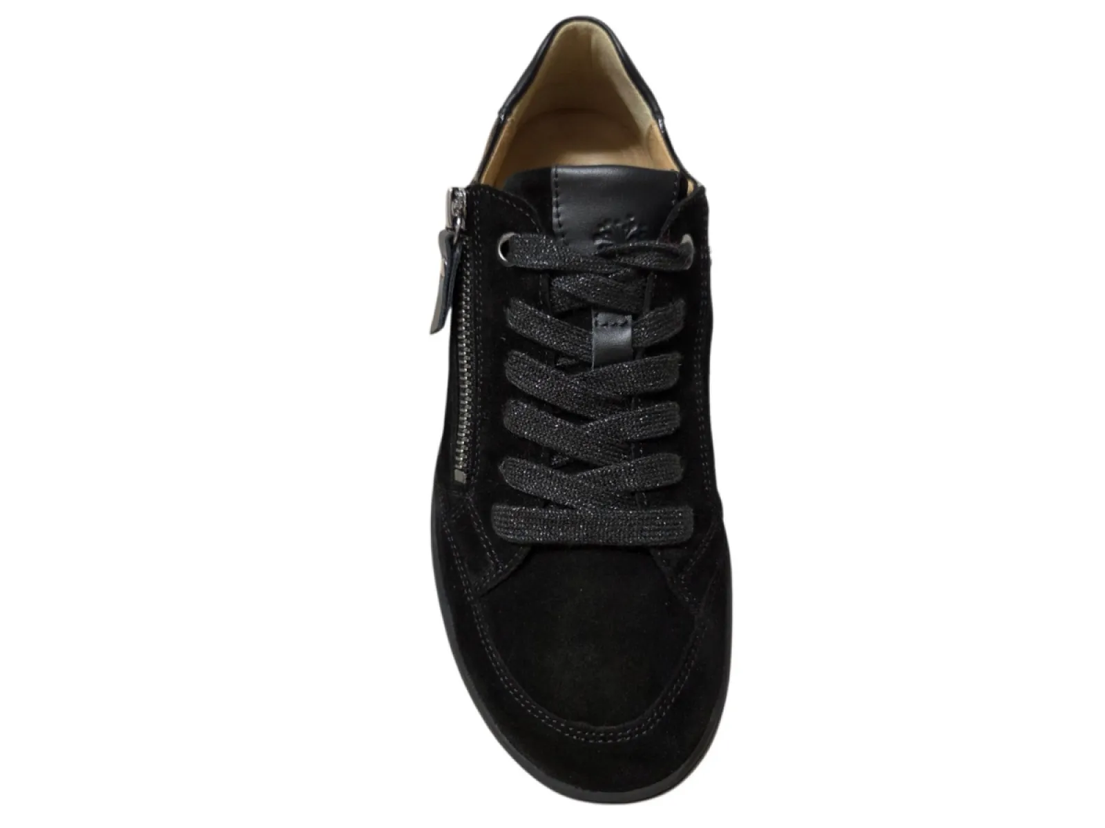 Hartjes Hartjes 162.1703/36 01.01 Soul Sneakers Zwart Suede Dames Breedtemaat K