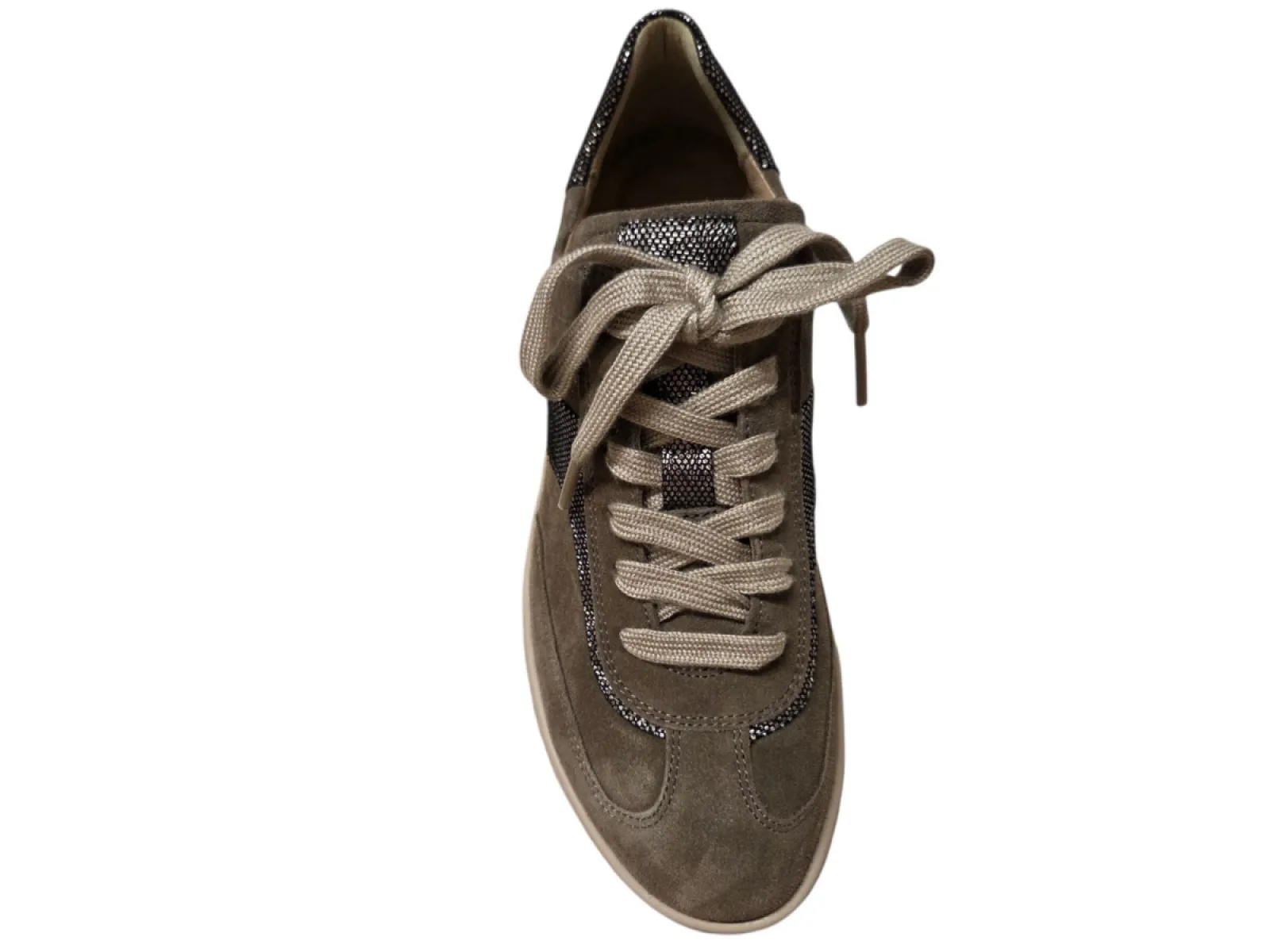Hartjes Hartjes 162.2702/34 41.38 Sophie Sneakers Beige Suede Dames Breedtemaat H