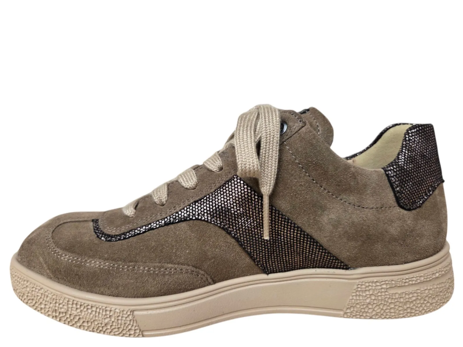 Hartjes Hartjes 162.2702/34 41.38 Sophie Sneakers Beige Suede Dames Breedtemaat H