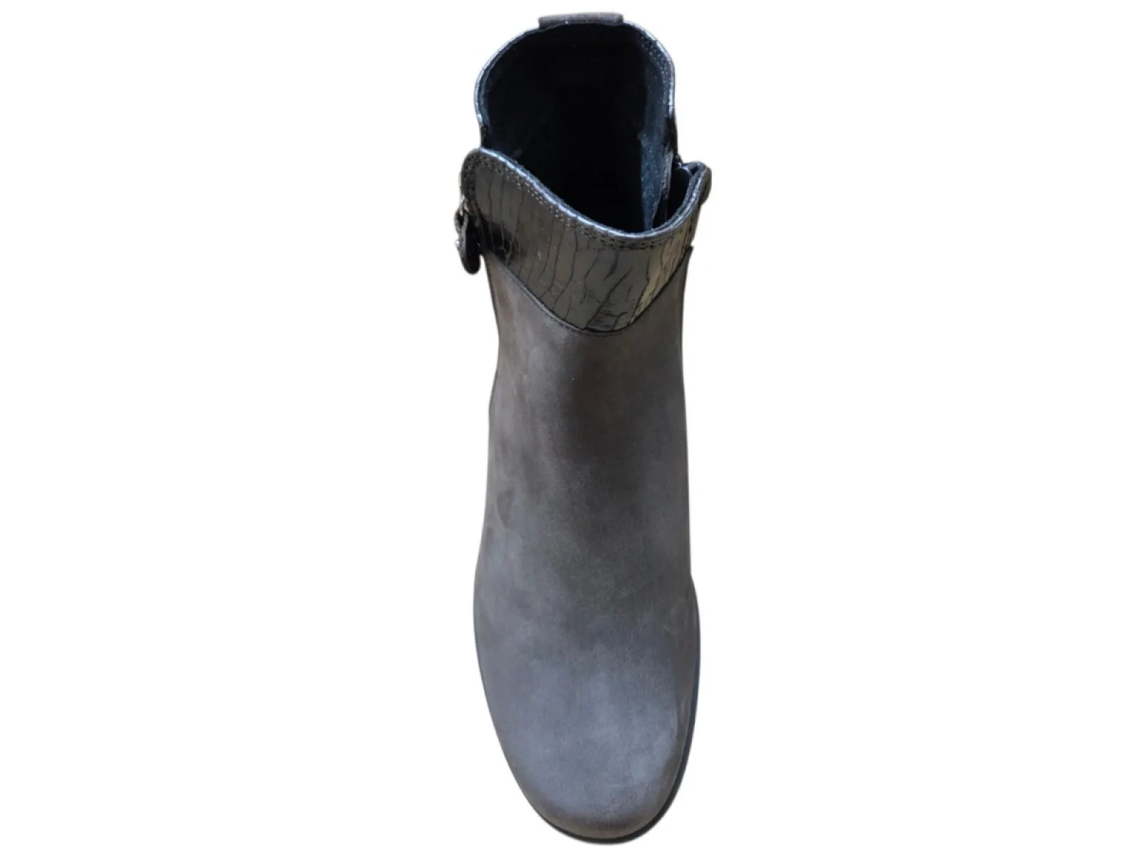 Hartjes Hartjes 172.0247/24 41.77 Veterschoenen Grijs Nubuck Dames Breedtemaat H