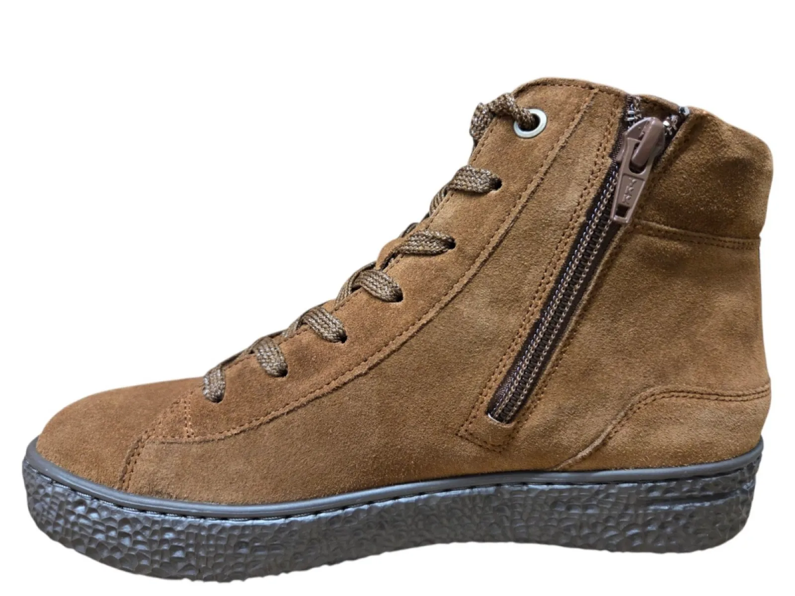 Hartjes Hartjes 172.1404/30 53.00 H Veterschoenen Beige Suede Dames Breedtemaat H