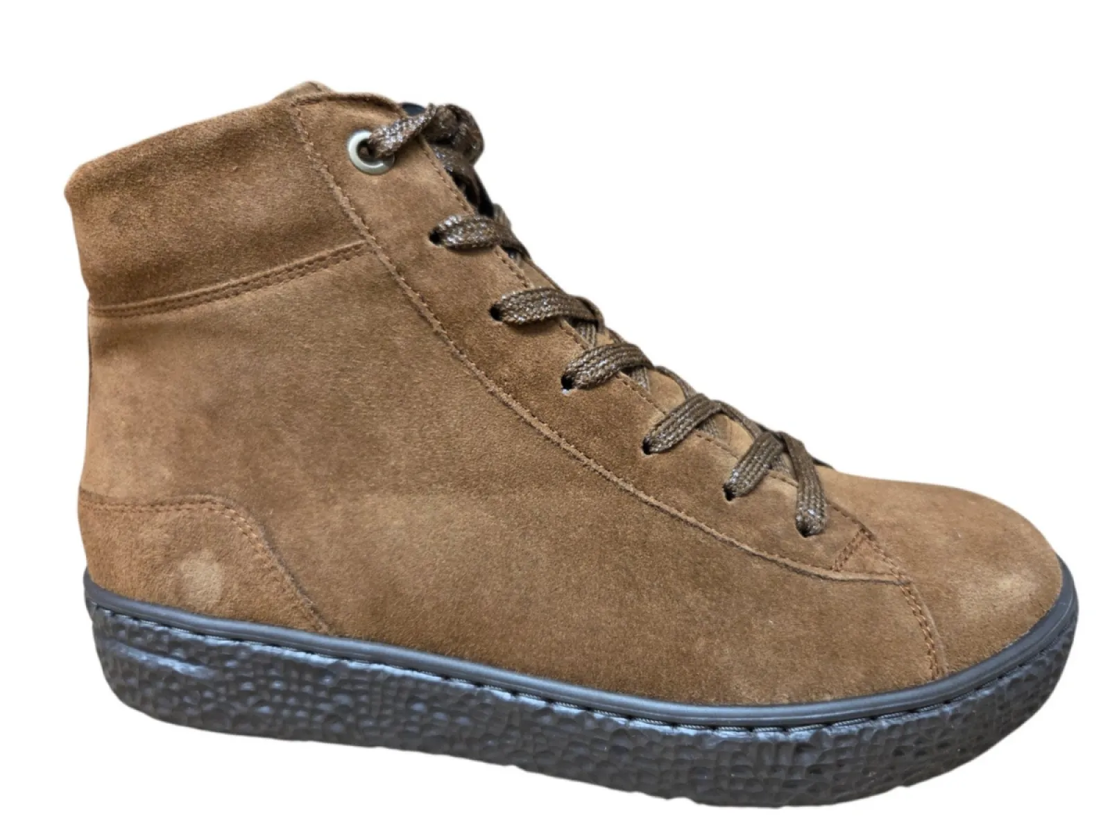 Hartjes Hartjes 172.1404/30 53.00 H Veterschoenen Beige Suede Dames Breedtemaat H