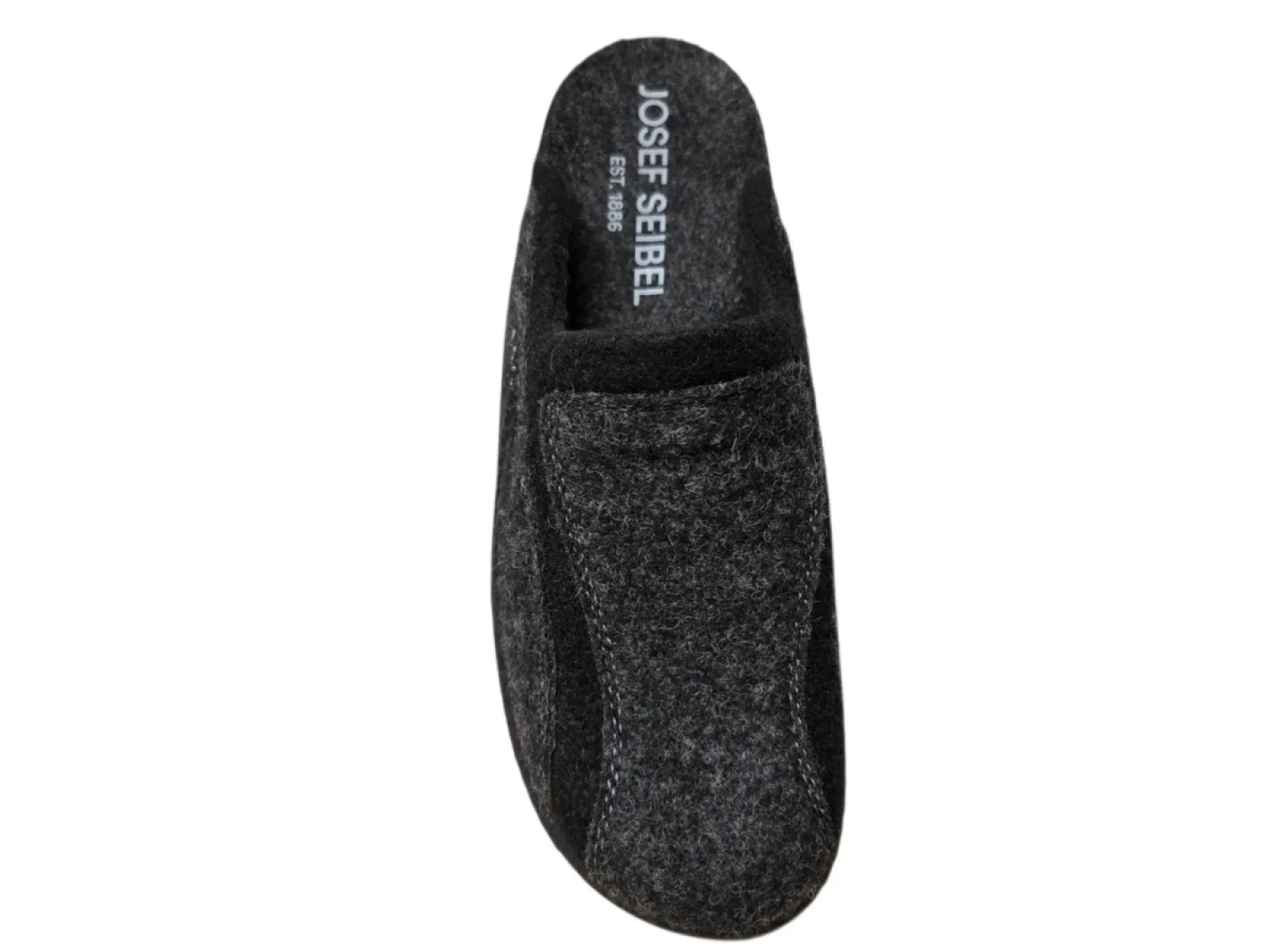 Josef Seibel Josef Seibel Monaco H12 Titan Combi Open Pantoffels Grijs/Zwart Vilt Heren