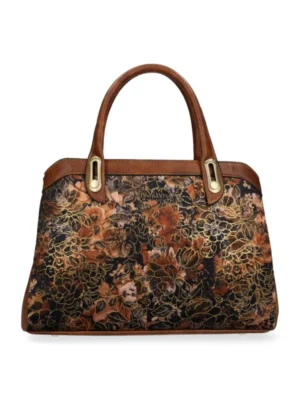 Laura Vita Laura Vita Aramis 11 Camel Handtas met Schouderriem Camel Leer en Suede Dames