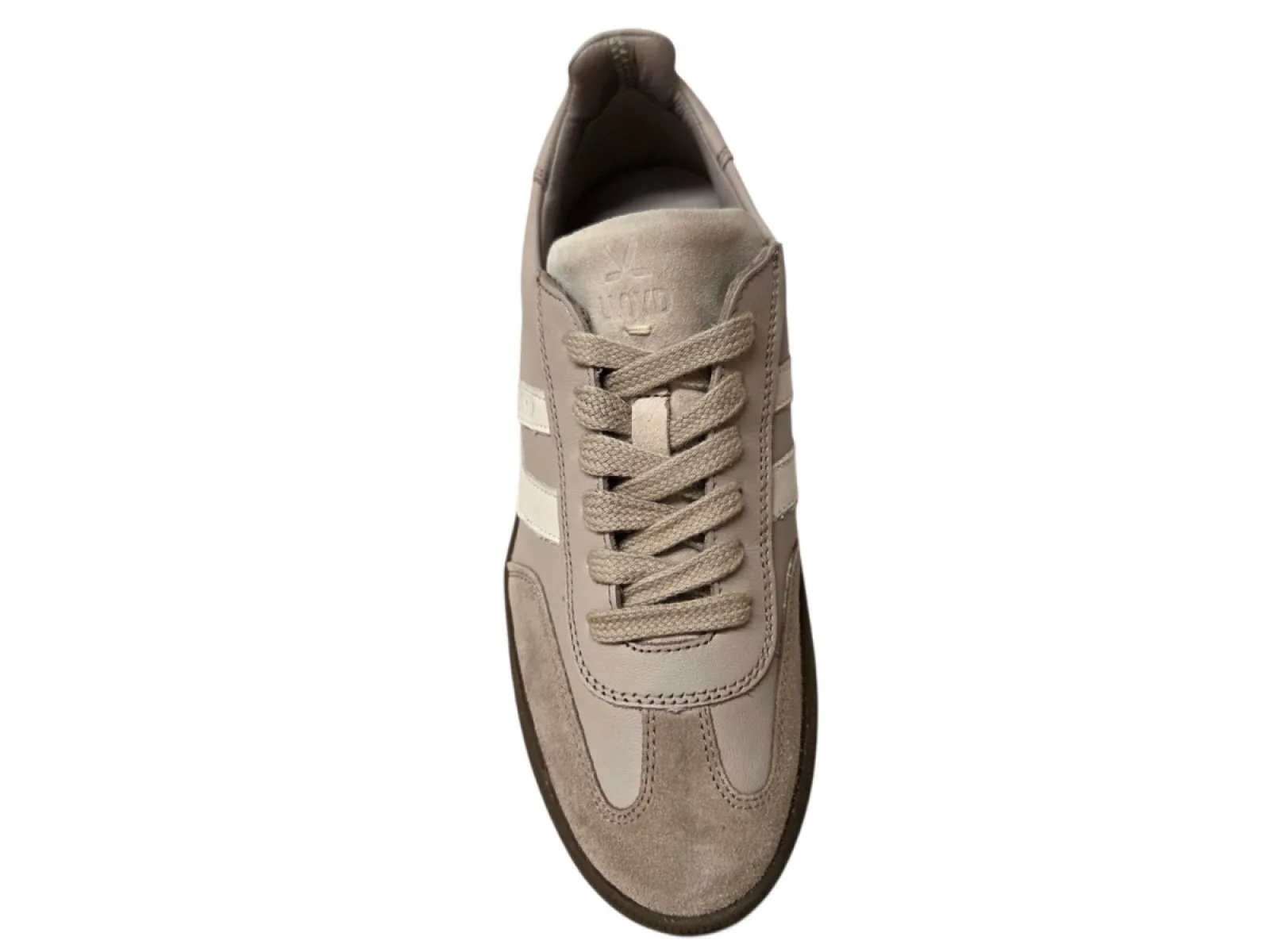 LLoyd LLoyd Brava Warm Taupe Nude Sneakers Taupe Leer en Suede Dames
