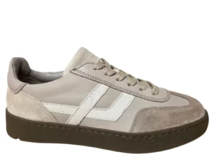 LLoyd LLoyd Brava Warm Taupe Nude Sneakers Taupe Leer en Suede Dames