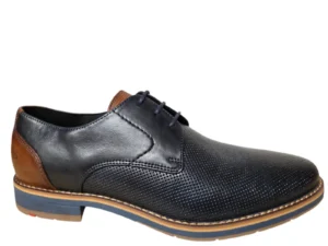 LLoyd LLoyd Drift 110 Navy Brown Nette Veterschoenen Blauw Leer Heren Smal F