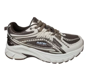 Maruti Maruti Nola Leather Offwhite V78 Sneakers Bruin/Brons/Wit Leer en Mesh Dames