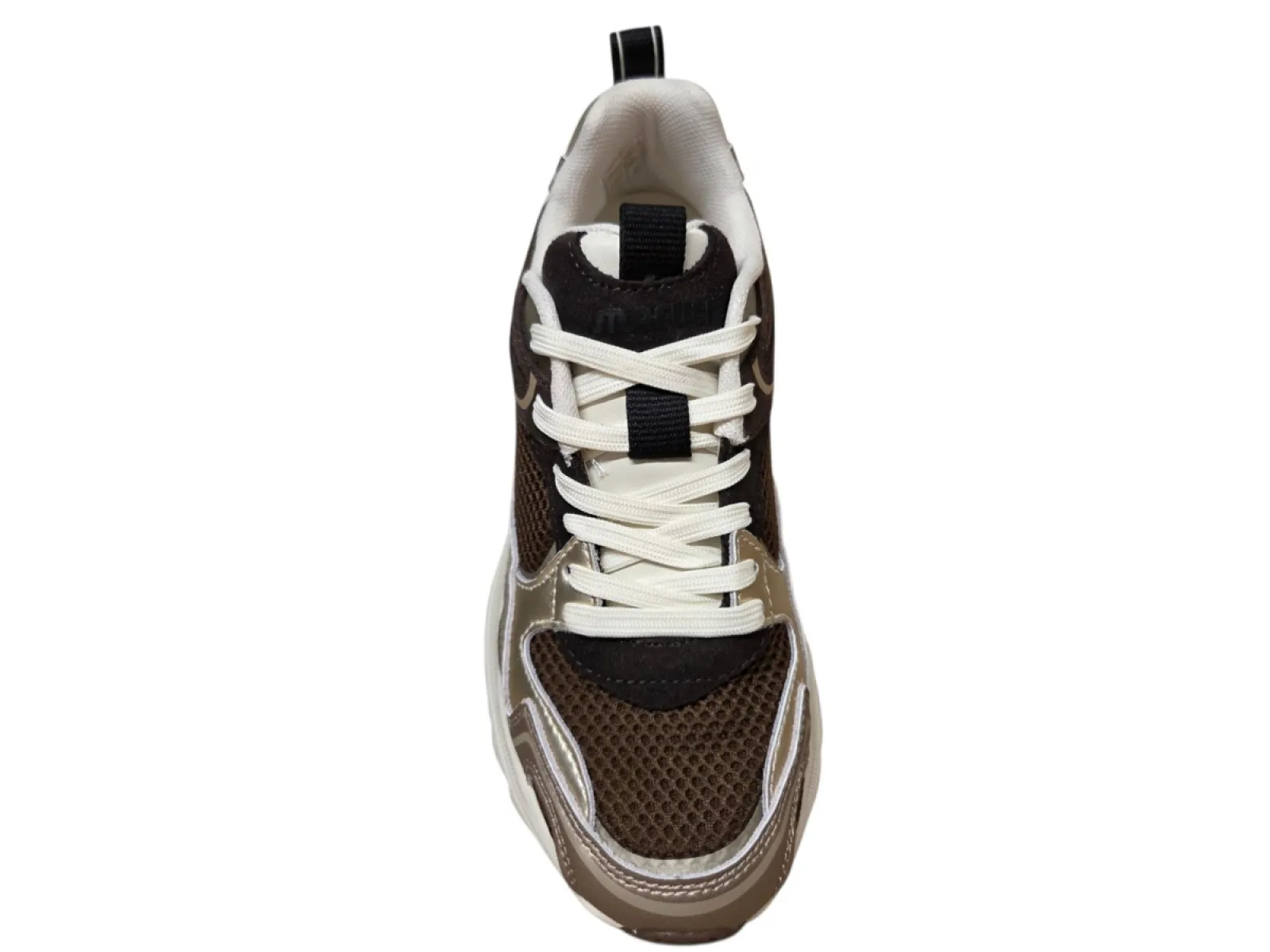 Maruti Maruti Novi Leather Brown DN7 Sneakers Bruin Brons Leer en Mesh Dames