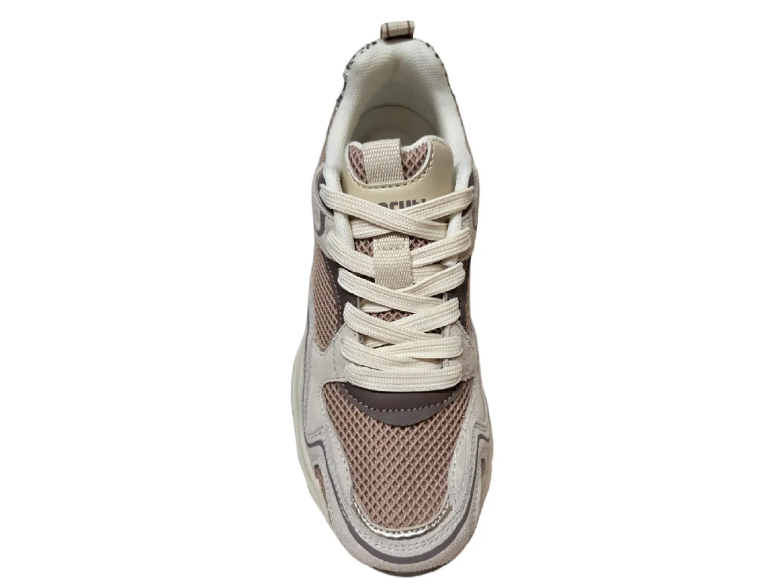 Maruti Maruti Novi Leather Nude J39 Sneakers Offwhite/Beige/Tijgerprint Leer en Mesh Dames