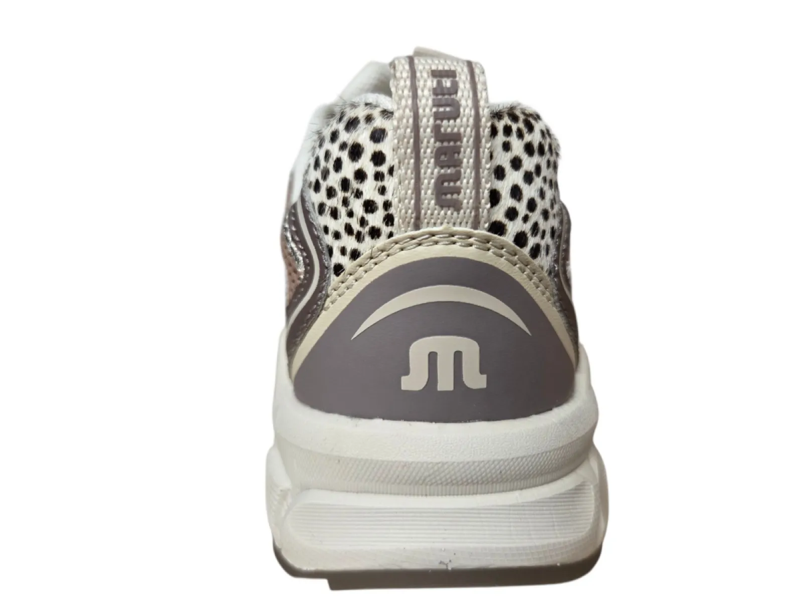 Maruti Maruti Novi Leather Nude J39 Sneakers Offwhite/Beige/Tijgerprint Leer en Mesh Dames