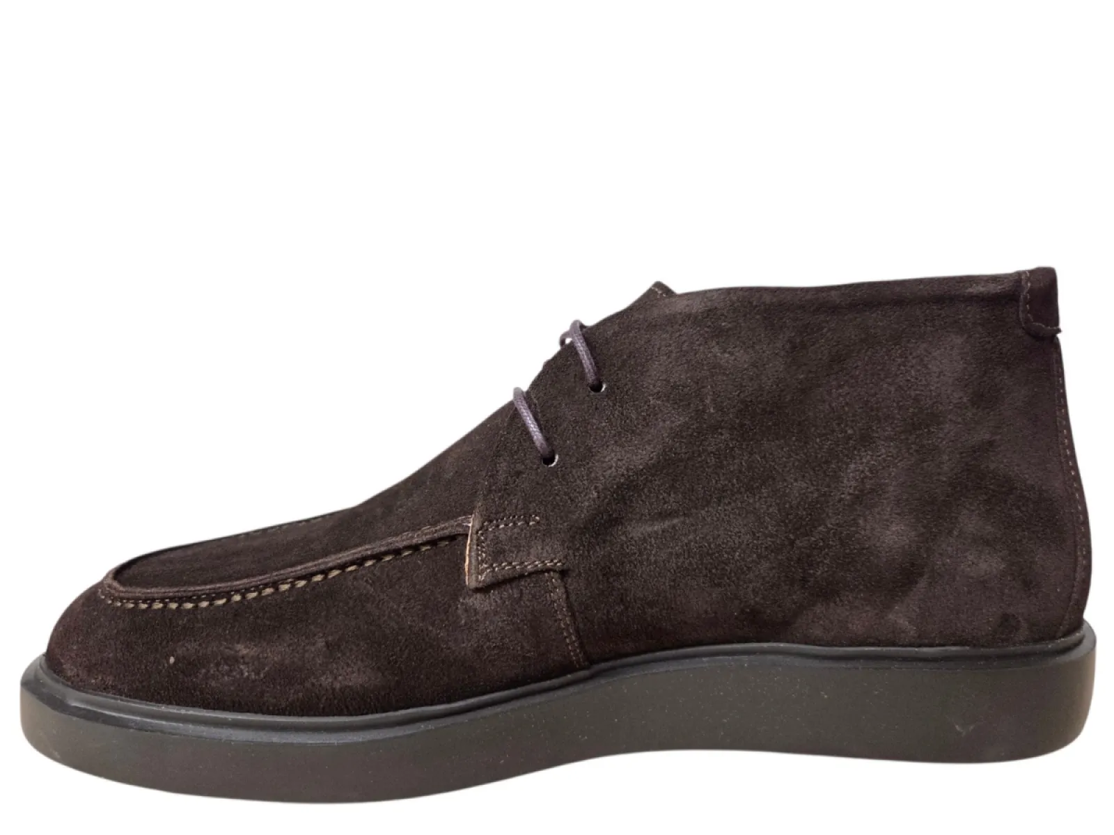 Melik Melik Lantana Bruin Suede Veterschoenen Bruin Suede Heren