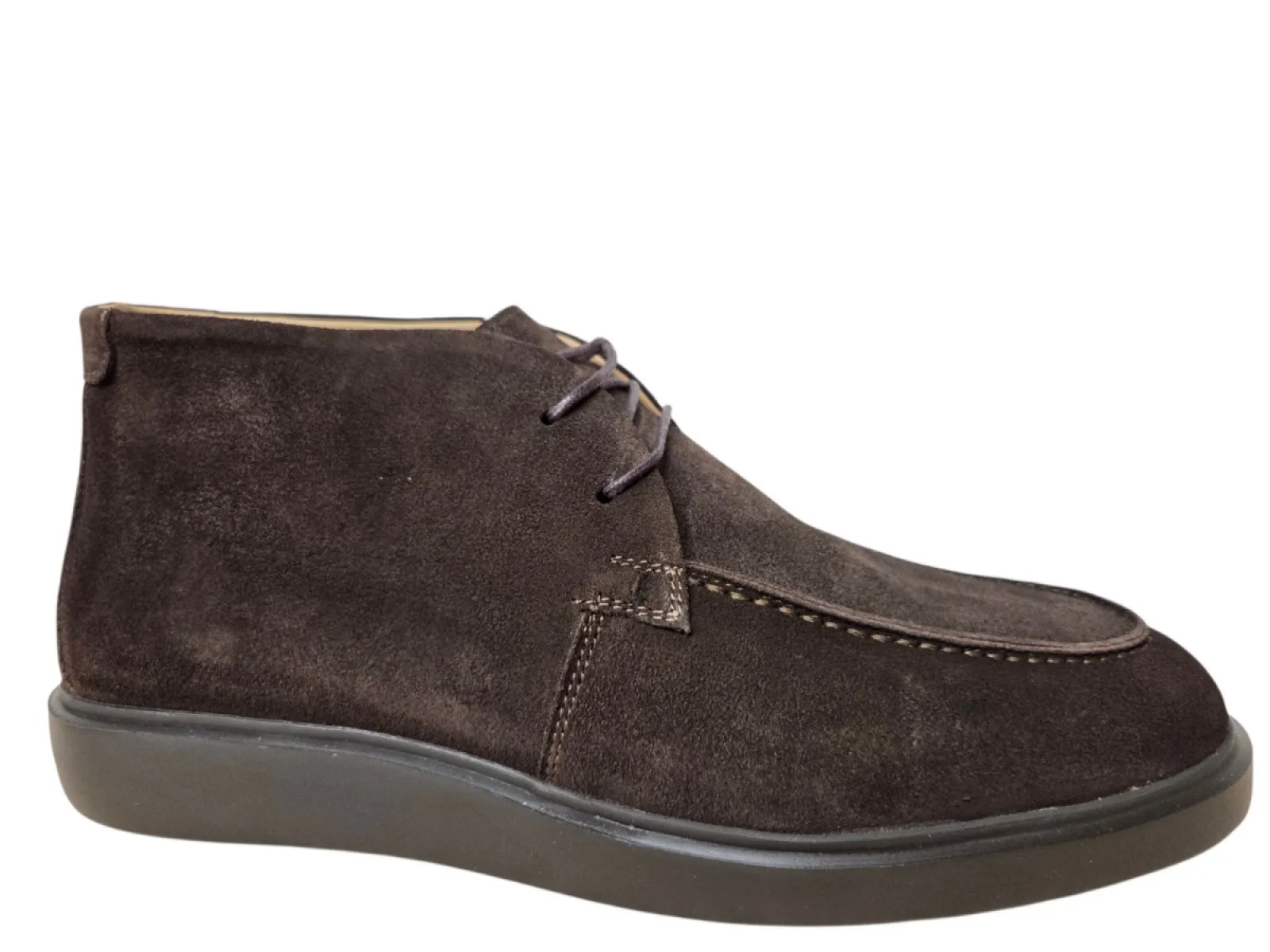Melik Melik Lantana Bruin Suede Veterschoenen Bruin Suede Heren