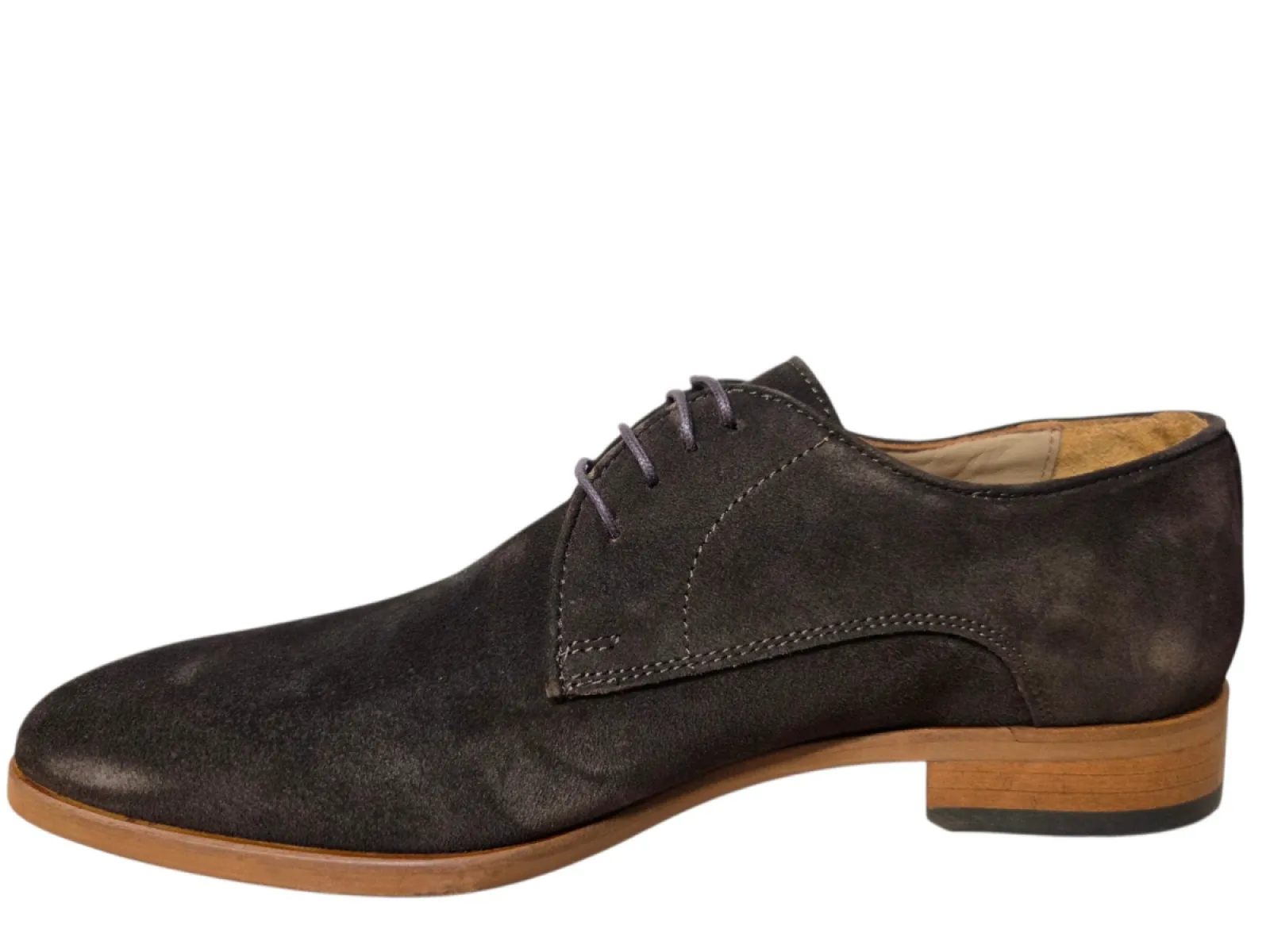 Melik Melik Schitz Bruin Suede Nette Veterschoenen Bruin Suede Heren