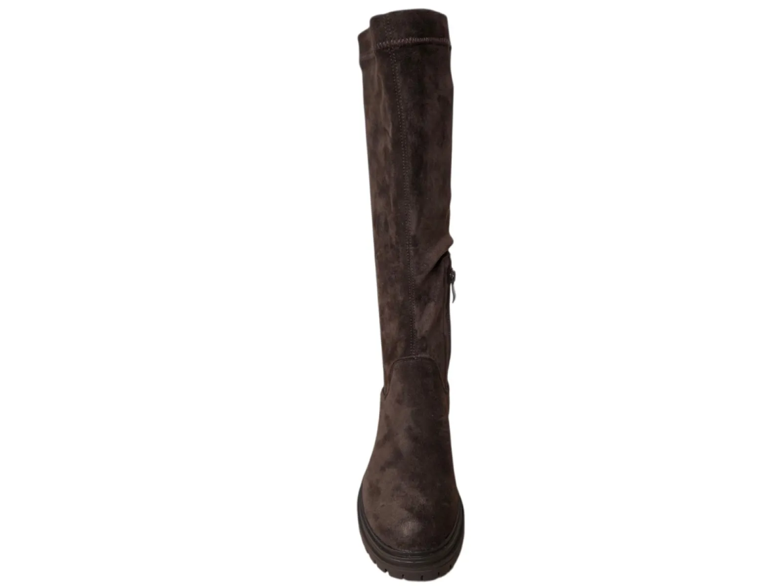 Monshoe Monshoe 1.26.68.002.01 Lange Laarzen Bruin Suede Dames