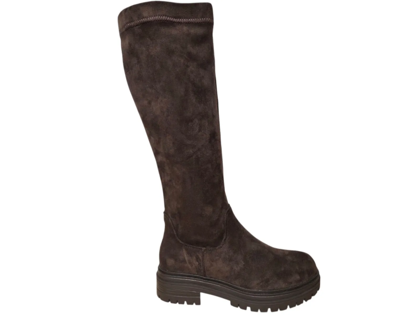 Monshoe Monshoe 1.26.68.002.01 Lange Laarzen Bruin Suede Dames