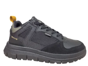 Palladium Palladium Pallaflex Low Mix Black Black Sneakers Zwart Leer Combi Heren