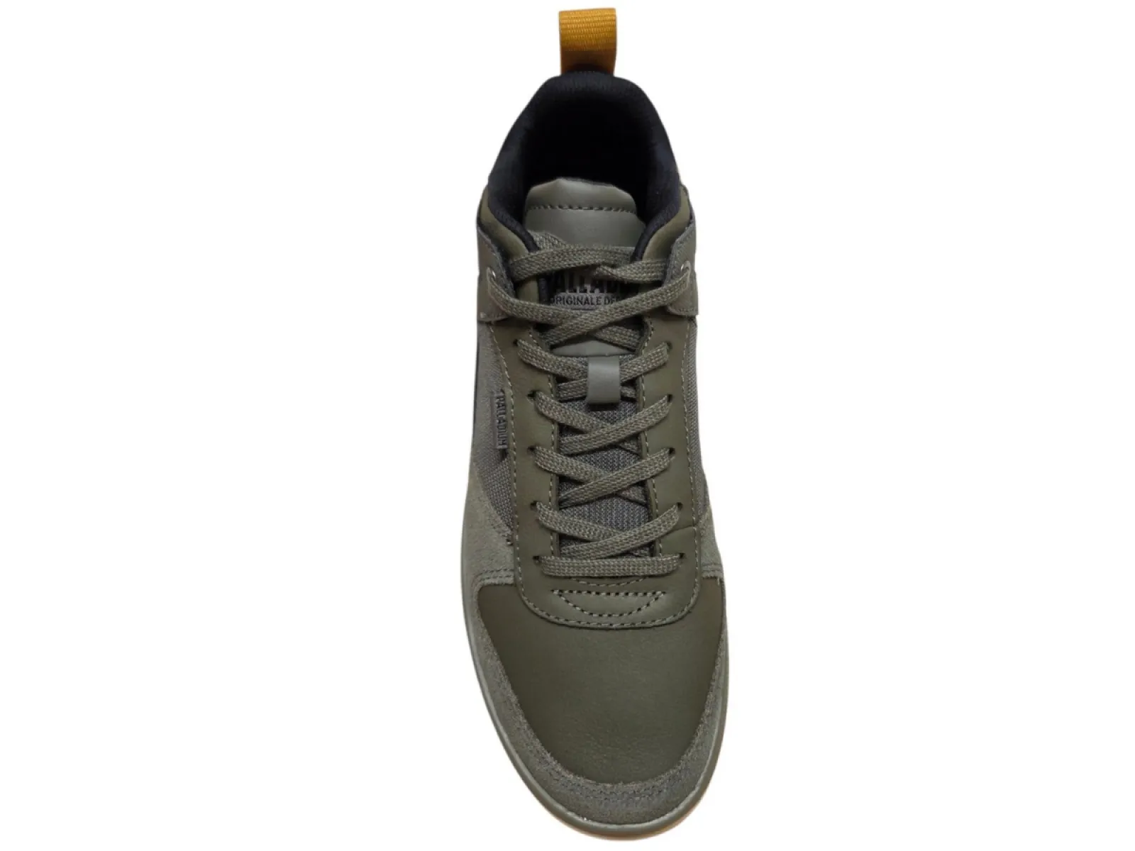 Palladium Palladium Pallaflex Low Mix Olive Night Sneakers Olijf Groen Leer Combi Heren