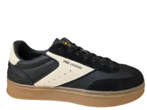 P.M.E. P.M.E. Hauler CS-11 Black White A06 Sneakers Zwart/Wit Leer en Suede Heren