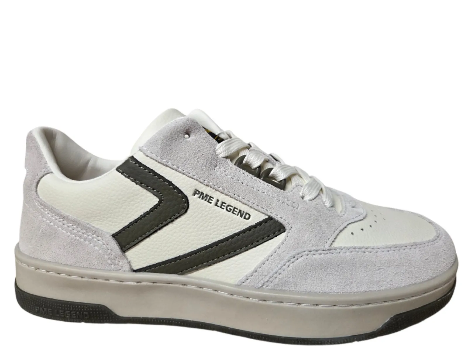 P.M.E. P.M.E. Porter CS-22 Beige U00 Sneakers Gebroken Wit Leer en Suede Heren