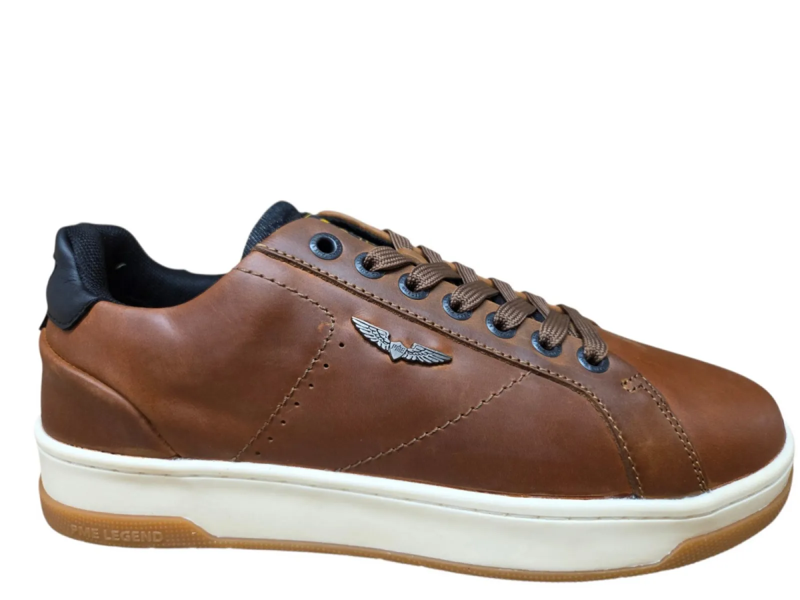P.M.E. P.M.E. Porter CS-41 Cognac D21 Sneakers Bruin Leer Heren