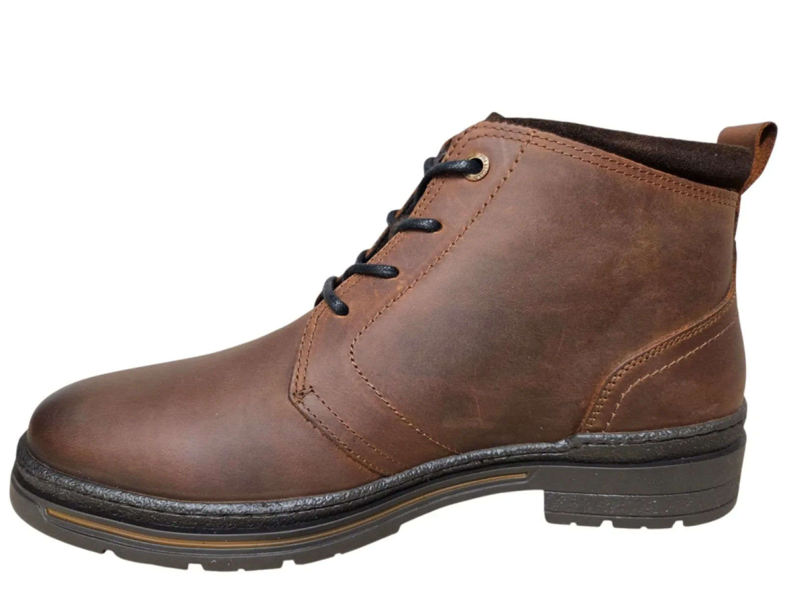 P.M.E. P.M.E. Tarmac DB-10 Cognac D21 Hoge Veterschoenen Mat Bruin Leer Heren