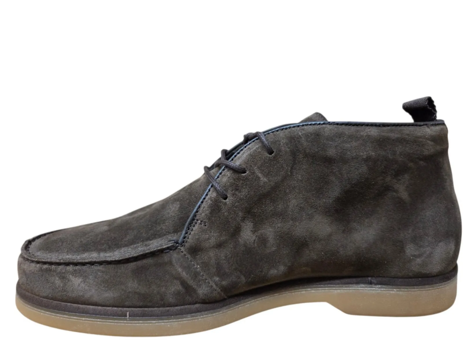 Rehab Rehab Collin Suede 4800 Dark Brown Veterschoenen Donker Bruin Suede