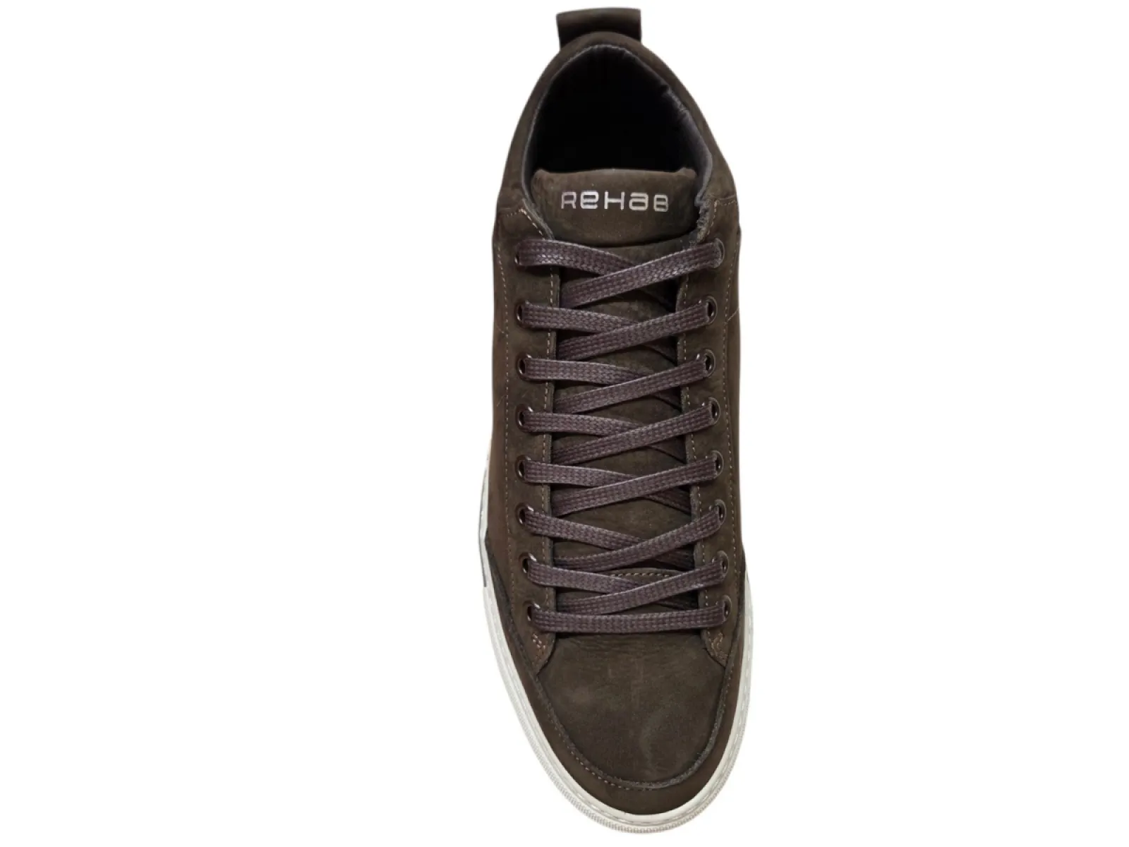 Rehab Rehab Craig Nub 4800 Dark Brown Sneakers Donker Bruin Nubuck Heren