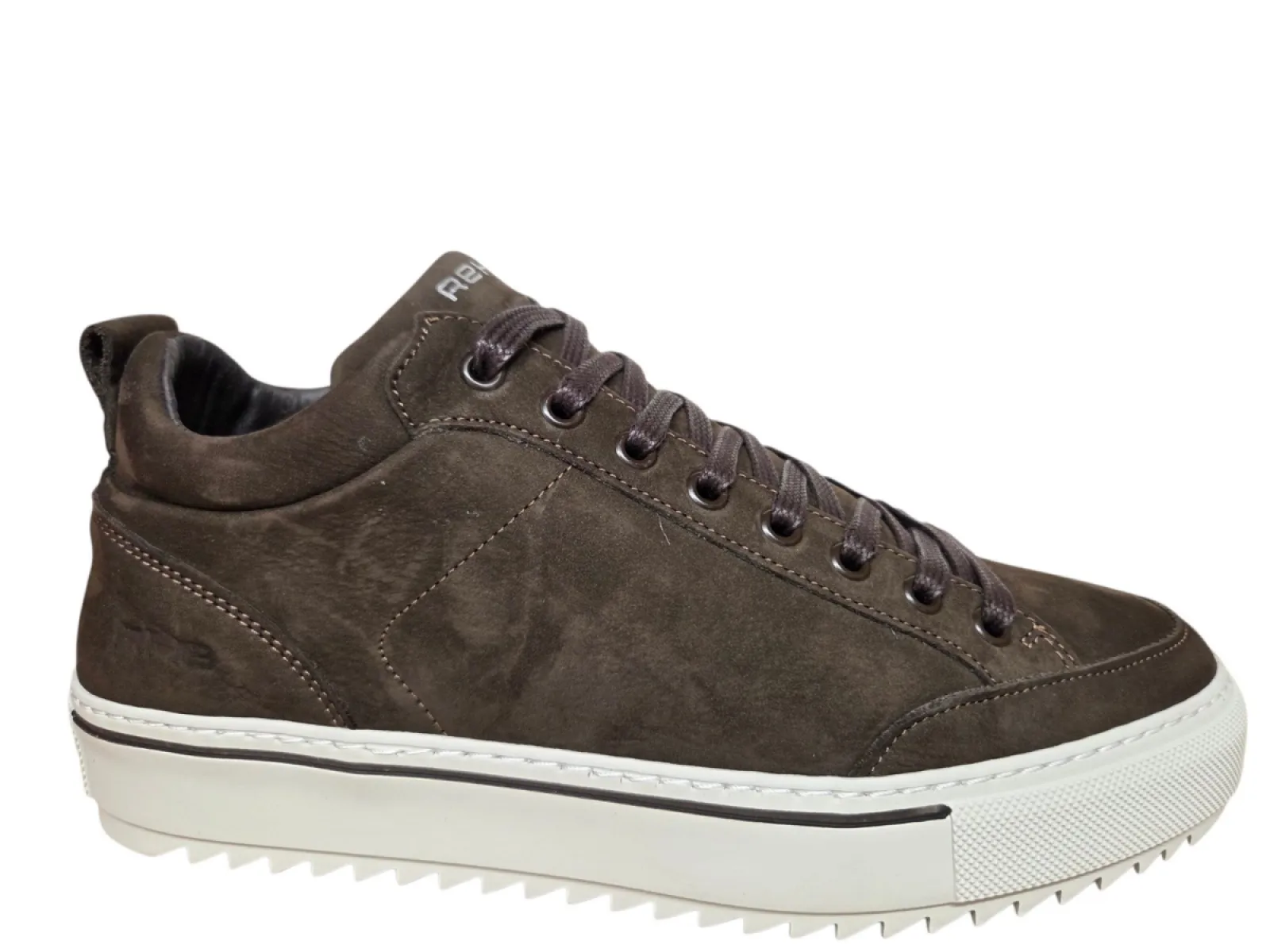 Rehab Rehab Craig Nub 4800 Dark Brown Sneakers Donker Bruin Nubuck Heren