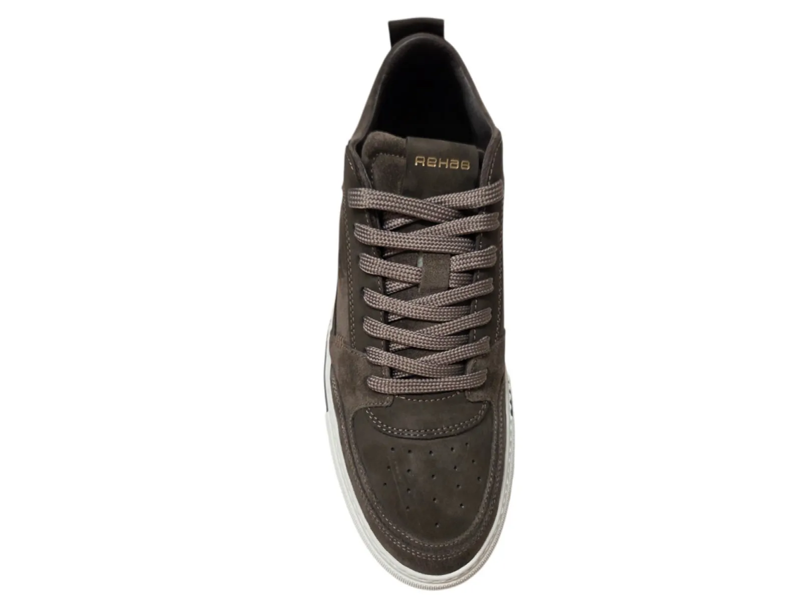 Rehab Rehab Creon Mix 2040 Grey Brown Sneakers Grijs Bruin Suede Heren